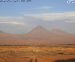 yapboz Volkanlar Atacama, Chile